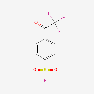 molecular formula C8H4F4O3S B6611089 4-(2,2,2-trifluoroacetyl)benzene-1-sulfonyl fluoride CAS No. 2866319-28-8