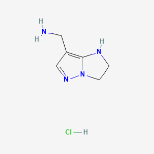 1-{1H,2H,3H-pyrazolo[1,5-a]imidazol-7-yl}methanamine hydrochloride