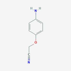molecular formula C8H8N2O B066111 2-(4-Aminophenoxy)acetonitrile CAS No. 169286-84-4