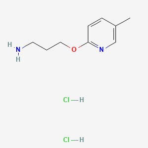 3-[(5-methylpyridin-2-yl)oxy]propan-1-amine dihydrochloride