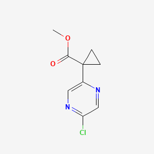 methyl 1-(5-chloropyrazin-2-yl)cyclopropane-1-carboxylate