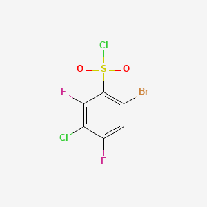 6-bromo-3-chloro-2,4-difluorobenzene-1-sulfonyl chloride