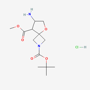2-tert-butyl 8-methyl 7-amino-5-oxa-2-azaspiro[3.4]octane-2,8-dicarboxylate hydrochloride