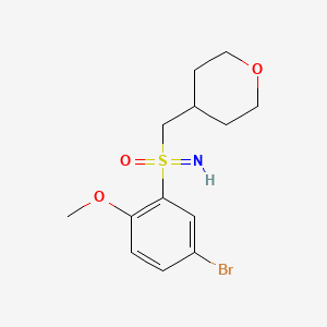 (5-bromo-2-methoxyphenyl)(imino)[(oxan-4-yl)methyl]-lambda6-sulfanone