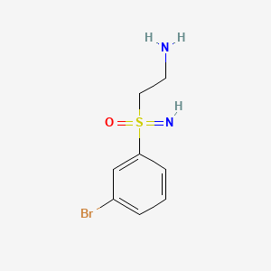 molecular formula C8H11BrN2OS B6611280 (2-aminoethyl)(3-bromophenyl)imino-lambda6-sulfanone CAS No. 2763755-13-9