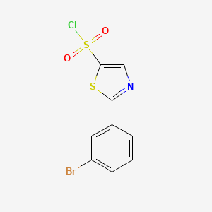 molecular formula C9H5BrClNO2S2 B6611331 2-(3-bromophenyl)-1,3-thiazole-5-sulfonyl chloride CAS No. 2763779-11-7