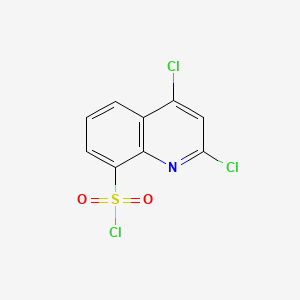 molecular formula C9H4Cl3NO2S B6611343 2,4-dichloroquinoline-8-sulfonyl chloride CAS No. 2570158-53-9