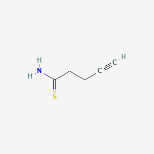 molecular formula C5H7NS B6611359 pent-4-ynethioamide CAS No. 2763922-41-2