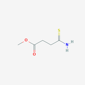 molecular formula C5H9NO2S B6611408 methyl 3-carbamothioylpropanoate CAS No. 80592-96-7