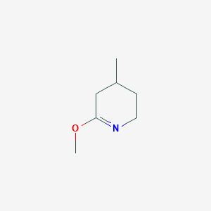 molecular formula C7H13NO B6611410 6-methoxy-4-methyl-2,3,4,5-tetrahydropyridine CAS No. 103621-59-6