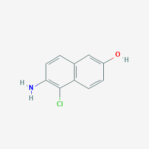 B6611435 6-amino-5-chloronaphthalen-2-ol CAS No. 702640-87-7