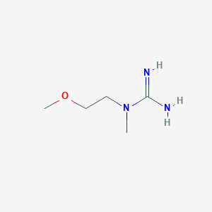 molecular formula C5H13N3O B6611480 N-(2-methoxyethyl)-N-methylguanidine CAS No. 951139-75-6