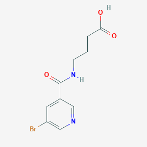 4-[(5-Bromopyridine-3-carbonyl)amino]butanoic acid
