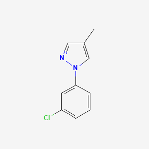 molecular formula C10H9ClN2 B6611562 1-(3-chlorophenyl)-4-methyl-1H-pyrazole CAS No. 154396-09-5