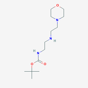 molecular formula C13H27N3O3 B6611567 tert-butyl N-(2-{[2-(morpholin-4-yl)ethyl]amino}ethyl)carbamate CAS No. 160687-42-3
