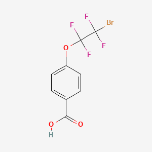 molecular formula C9H5BrF4O3 B6611582 4-(2-bromo-1,1,2,2-tetrafluoroethoxy)benzoic acid CAS No. 134151-71-6