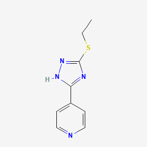 4H-1,2,4-Triazole, 3-ethylthio-5-(4-pyridyl)-