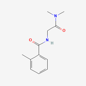 o-Toluamide, N-((dimethylcarbamoyl)methyl)-