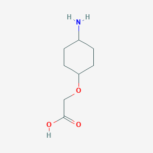 molecular formula C8H15NO3 B6611640 2-[(4-aminocyclohexyl)oxy]acetic acid CAS No. 1018238-65-7