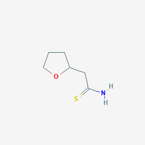 2-(oxolan-2-yl)ethanethioamide