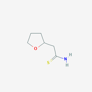 molecular formula C6H11NOS B6611649 2-(oxolan-2-yl)ethanethioamide CAS No. 1016745-17-7