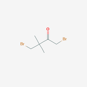 molecular formula C6H10Br2O B6611666 1,4-dibromo-3,3-dimethylbutan-2-one CAS No. 36873-09-3
