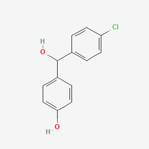 molecular formula C13H11ClO2 B6611678 4-((4-Chlorophenyl)-hydroxymethyl)phenol CAS No. 164852-89-5