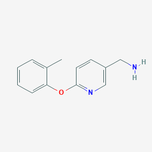 molecular formula C13H14N2O B6611701 [6-(2-methylphenoxy)pyridin-3-yl]methanamine CAS No. 954259-04-2