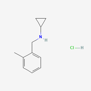 N-[(2-methylphenyl)methyl]cyclopropanamine hydrochloride
