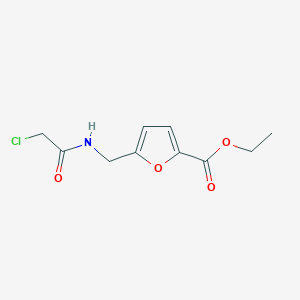molecular formula C10H12ClNO4 B6611761 Ethyl 5-{[(chloroacetyl)amino]methyl}furan-2-carboxylate CAS No. 5445-00-1