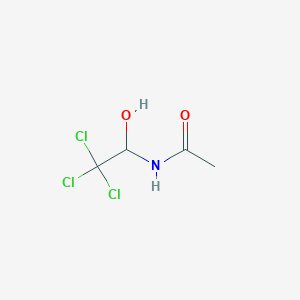 molecular formula C4H6Cl3NO2 B6611768 N-(2,2,2-trichloro-1-hydroxyethyl)acetamide CAS No. 5445-85-2