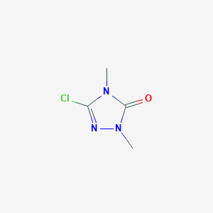 molecular formula C4H6ClN3O B6611793 3-chloro-1,4-dimethyl-4,5-dihydro-1H-1,2,4-triazol-5-one CAS No. 22354-88-7