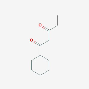 molecular formula C11H18O2 B6611799 1-cyclohexylpentane-1,3-dione CAS No. 25790-34-5