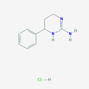 molecular formula C10H14ClN3 B6611808 4-phenyl-1,4,5,6-tetrahydropyrimidin-2-amine hydrochloride CAS No. 1691723-87-1