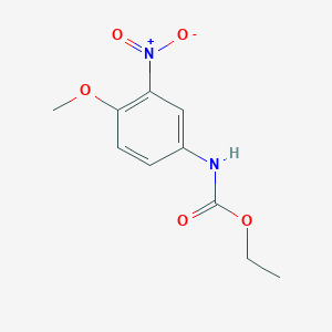 molecular formula C10H12N2O5 B6611815 Carbamic acid, (4-methoxy-3-nitrophenyl)-, ethyl ester CAS No. 295364-88-4