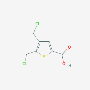 molecular formula C7H6Cl2O2S B6611863 4,5-bis(chloromethyl)thiophene-2-carboxylic acid CAS No. 864174-03-8