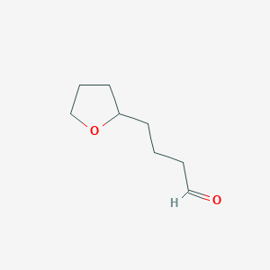 molecular formula C8H14O2 B6611896 4-(oxolan-2-yl)butanal CAS No. 1071079-73-6