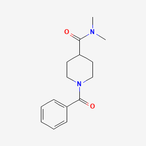 molecular formula C15H20N2O2 B6611917 1-benzoyl-N,N-dimethylpiperidine-4-carboxamide CAS No. 948179-75-7