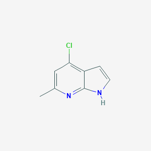 molecular formula C8H7ClN2 B066120 4-氯-6-甲基-1H-吡咯并[2,3-b]吡啶 CAS No. 171879-99-5
