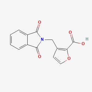 molecular formula C14H9NO5 B6612011 3-[(1,3-dioxo-2,3-dihydro-1H-isoindol-2-yl)methyl]furan-2-carboxylic acid CAS No. 1094432-81-1