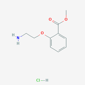 molecular formula C10H14ClNO3 B6612034 methyl 2-(2-aminoethoxy)benzoate hydrochloride CAS No. 158014-91-6