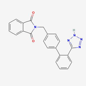 molecular formula C22H15N5O2 B6612073 2-({4-[2-(2H-1,2,3,4-tetrazol-5-yl)phenyl]phenyl}methyl)-2,3-dihydro-1H-isoindole-1,3-dione CAS No. 147225-67-0