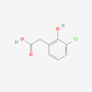 molecular formula C8H7ClO3 B6612081 2-(3-chloro-2-hydroxyphenyl)acetic acid CAS No. 88491-45-6