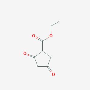 molecular formula C8H10O4 B6612120 ethyl 2,4-dioxocyclopentane-1-carboxylate CAS No. 201611-48-5
