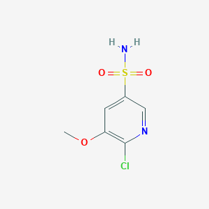 molecular formula C6H7ClN2O3S B6612133 6-chloro-5-methoxypyridine-3-sulfonamide CAS No. 75720-94-4