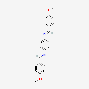 molecular formula C22H20N2O2 B6612144 N,N'-Bis(4-methoxybenzylidene)-1,4-phenylenediamine CAS No. 42286-41-9