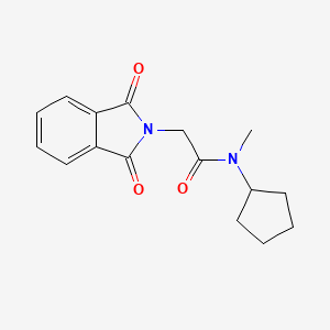 molecular formula C16H18N2O3 B6612156 N-Cyclopentyl-1,3-dihydro-N-methyl-1,3-dioxo-2H-isoindole-2-acetamide CAS No. 1060806-79-2