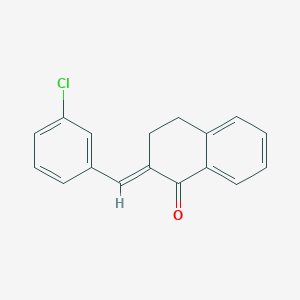molecular formula C17H13ClO B6612167 2-(3-chlorobenzylidene)-3,4-dihydronaphthalen-1(2H)-one CAS No. 61661-18-5