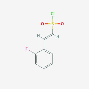 molecular formula C8H6ClFO2S B6612174 (E)-2-(2-fluorophenyl)ethene-1-sulfonyl chloride CAS No. 1161945-22-7