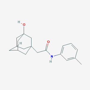 molecular formula C19H25NO2 B6612179 3-Hydroxy-N-(3-methylphenyl)tricyclo[3.3.1.13,7]decane-1-acetamide CAS No. 1060816-61-6